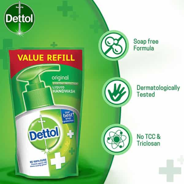 Dettol Handwash Refill Original Liquid Pack Of 3*175 Ml
