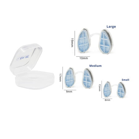 Clenare Invisible Nasal Filter Body (Small + Medium + Large)(Pack Of 3)Defense Against Air Pollution