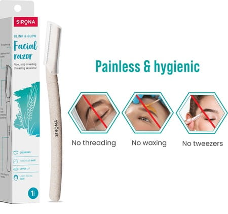 Sirona Blink & Glow Facial Razor For Women - 1 Razor