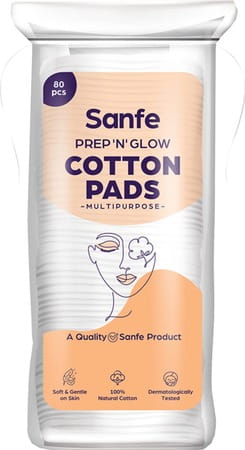 Sanfe Prep N Glow Cotton Pads - 80 N