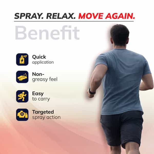 Kratoz Pain Relief Spray | Knee | Back | Shoulder | Muscle & Joint Pain | Ayurvedic Formula - 55G