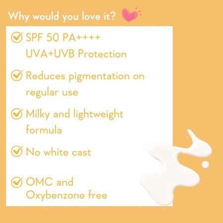 Wishcare Vitamin C Pure Glow Face Sunscreen Spf 50 Pa++++ Broad Spectum Ultra Light - 30 Ml