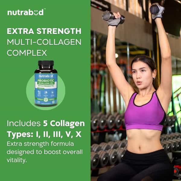 Nutrabud Probiotic 50 Billion Cfu | Gut & Immune Support | 60 Veg Capsules