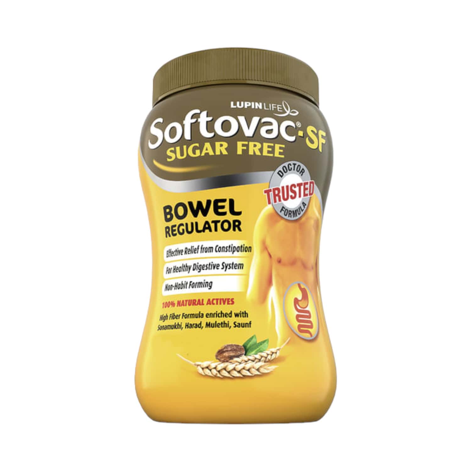 Softovac Sf Bowel Regulator For Constipation Powder 250 Gm With Free Be One Strip Of 10 Capsules