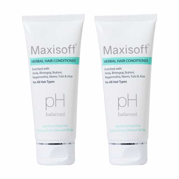 Maxisoft Herbal Hair Conditioner | For All Hair Types | Tube | 100 Ml | Pack Of 4