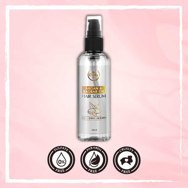 The Beauty Co. Argan & Baobab Hair Serum For Frizzy Hair 100 Ml
