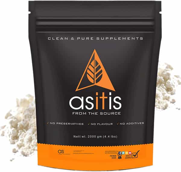 As-It-Is Nutrition Whey Protein Concentrate 80% Protein Unflavored - 2Kg