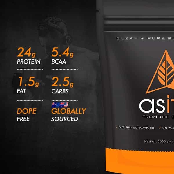 As-It-Is Nutrition Whey Protein Concentrate 80% Protein Unflavored - 2Kg