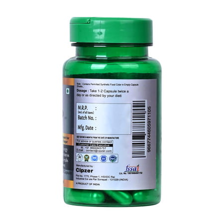 Cipzer Moringa Oleifera 30 Capsules | Supports Vigour| Vitality & Stamina For Daily Energy