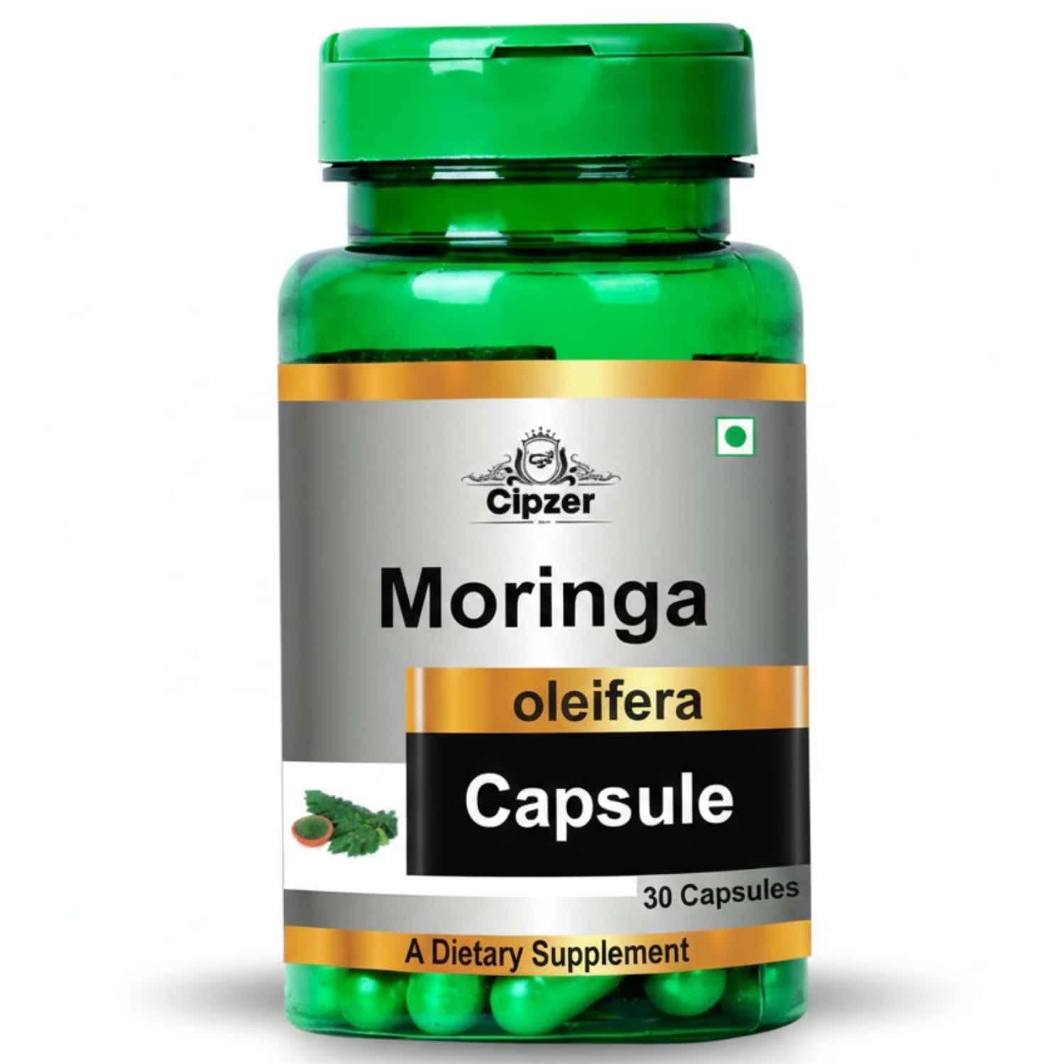 Cipzer Moringa Oleifera 30 Capsules | Supports Vigour| Vitality & Stamina For Daily Energy