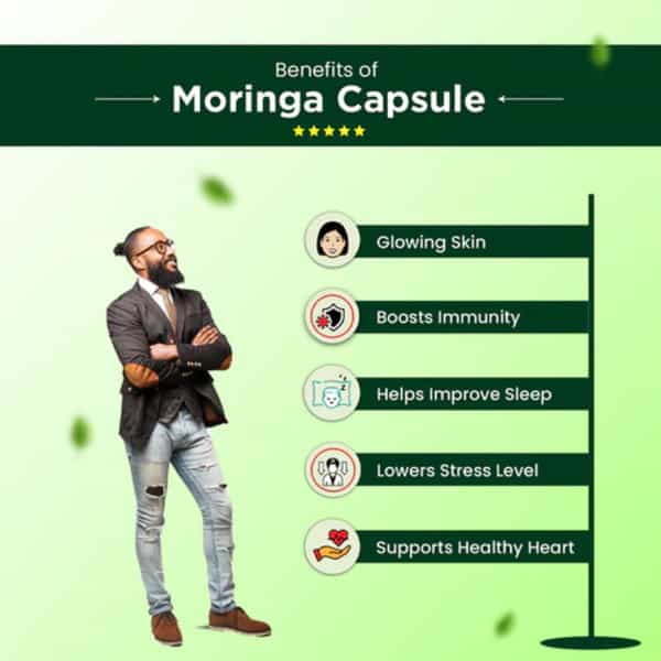 Cipzer Moringa Oleifera 30 Capsules | Supports Vigour| Vitality & Stamina For Daily Energy