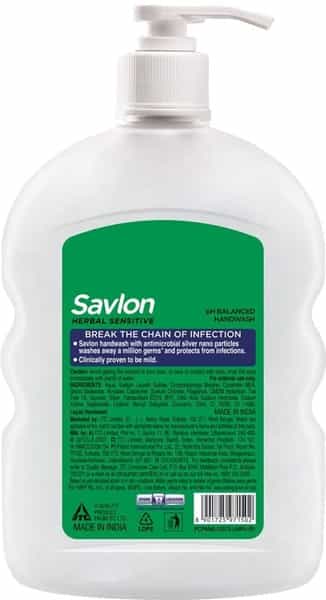 Savlon Herbal Sensitive Ph Balanced Liquid Handwash 460Ml