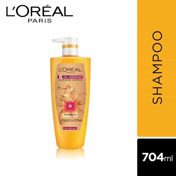 L'oreal Paris 6 Oil Nourish Shampoo Bottle - 704 Ml