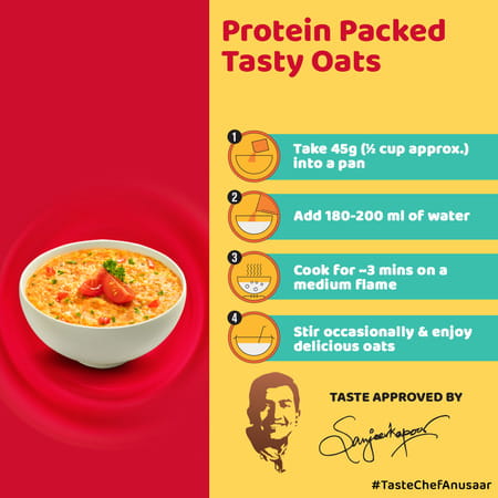 Fast&Up Goodeatz Instant Protein Masala Oats Tomato Twist Pack Of 400gms