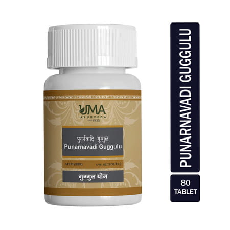 Uma Ayurveda Punarnavadi Guggul Ayurvedic Tablets 80 Tab