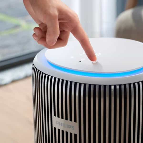 Philips Smart Portable Air Purifier Ac3220/60 Covers Upto 600 Sqft (Silver Arctic White) 1 No's