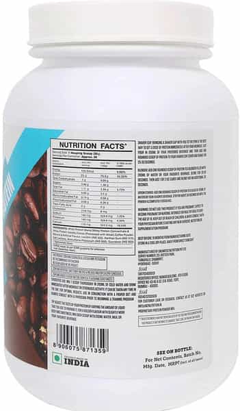 In2 100% Whey Protein 1Kg (Cafe Mocha) 25G Protein 5.5G Bcaas 4G Glutamine