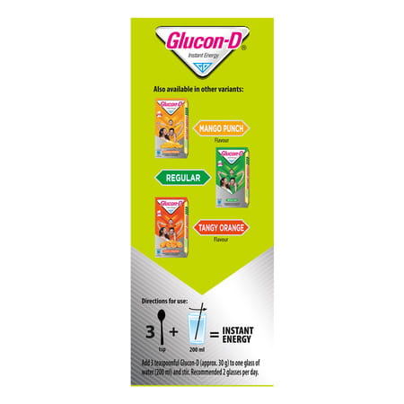 Glucon-D Nimbu Pani With 3 Benefits Of Energy | Recovery | And Immunity | 450 G | Refill