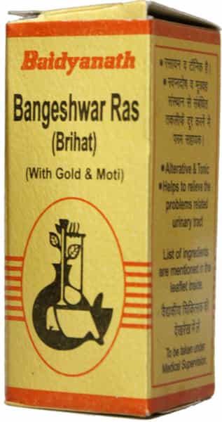 Baidyanath Asli Ayurved Bangeshwar Ras Brihat With Gold And Pearl 25 Tab