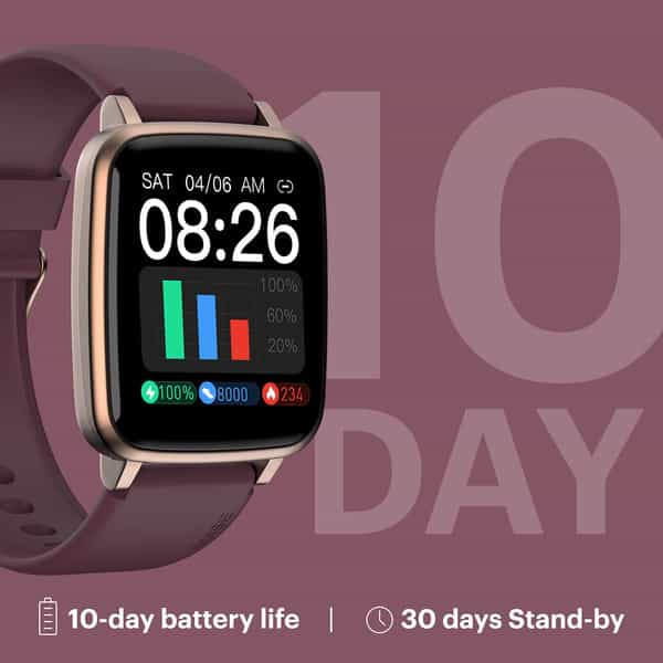 Noise Colorfit Pulse Smartwatch (Deep Wine)