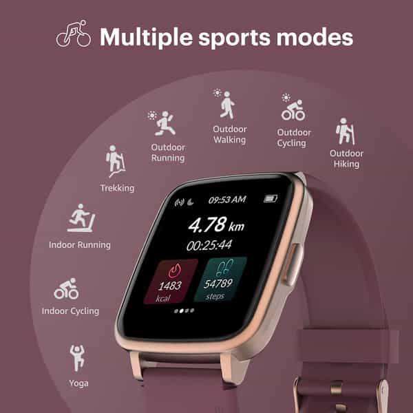 Noise Colorfit Pulse Smartwatch (Deep Wine)