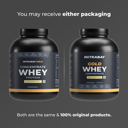 Nutrabay Gold 100% Whey Protein Concentrate|Muscle Support & Recovery|Kesar Badam Pista|2kg