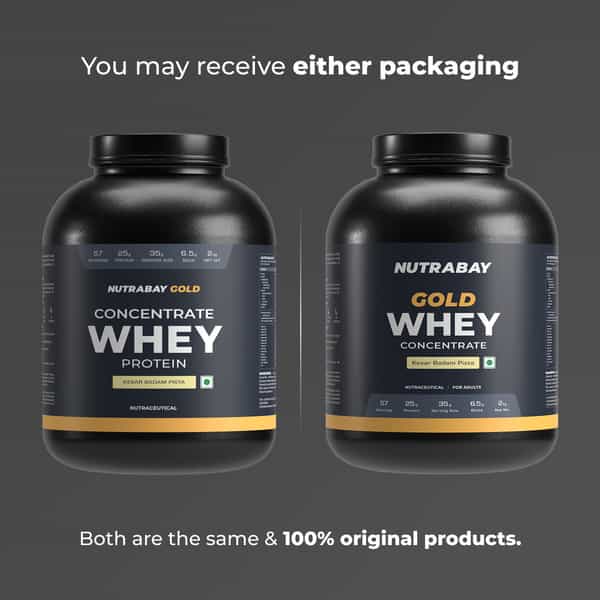 Nutrabay Gold 100% Whey Protein Concentrate|Muscle Support & Recovery|Kesar Badam Pista|2Kg