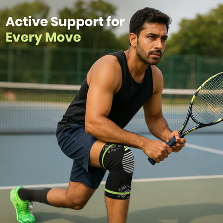 Actifit Knee Support Brace | Compression & Pain Relief | L Size | Multicolor | 1 Pack