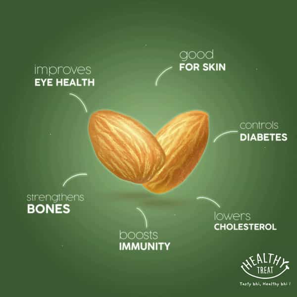 Healthy Treat Roasted Almond And Cashew Combo | Himalayan Salted 300 Gm - Pack Of 2 - 150 Gm Each