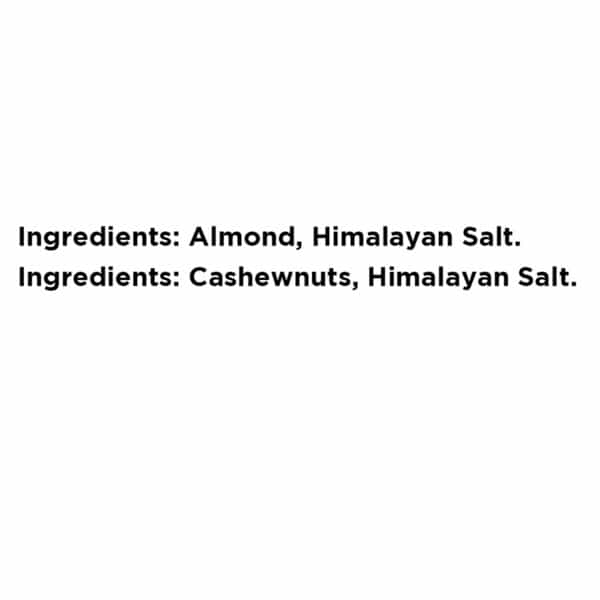 Healthy Treat Roasted Almond And Cashew Combo | Himalayan Salted 300 Gm - Pack Of 2 - 150 Gm Each