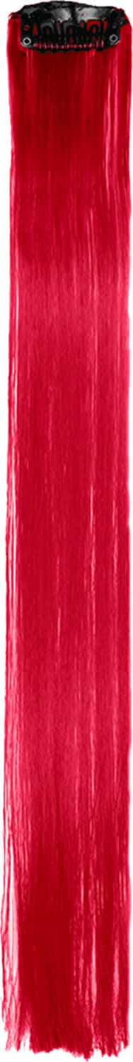 Streak Street Scarlet Red Straight Clip-On Strands