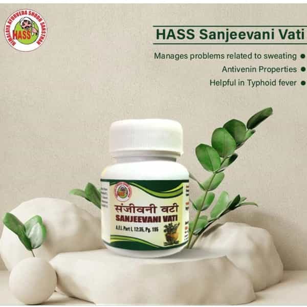 Hass Sanjeevani Vati (80 Tab Of 250 Mg Each) For Typhoid Fever For Body Detoxification