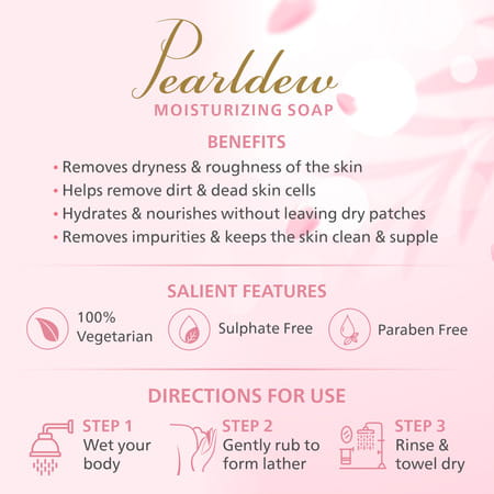 Pearldew Moisturizing Soap 100 Gm - Pack Of 2