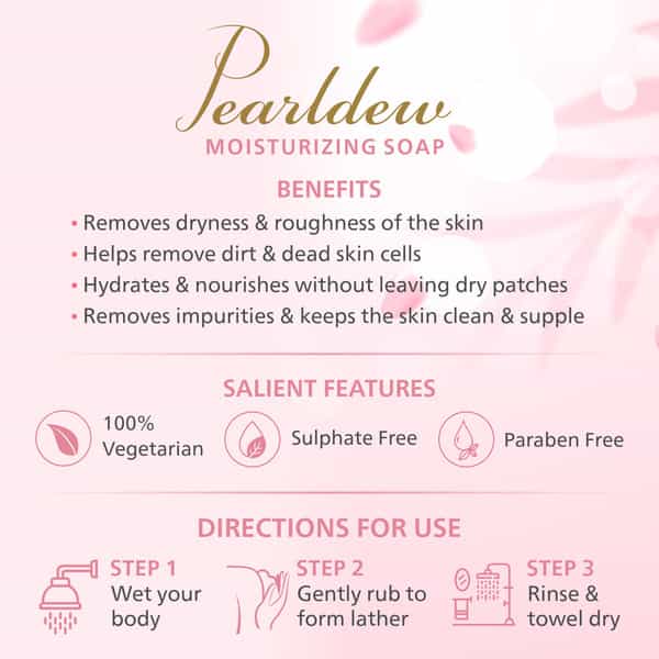 Pearldew Moisturizing Soap 100 Gm - Pack Of 2