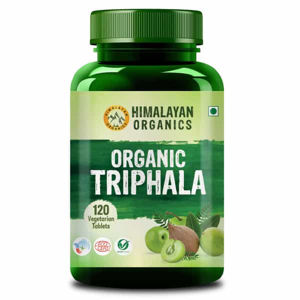 Himalayan Organics Triphala | Bottle | 120 Veg Tablets