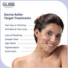 Gubb Derma Roller 0.5Mm For Hair Regrowth Face Acne Scars & Skin Aging 540 Micro Needles - Red