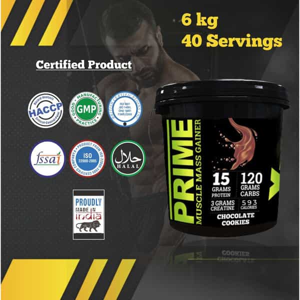 Bigflex Prime Mass Gainer (Chocolate Cookies) (6 Kg)