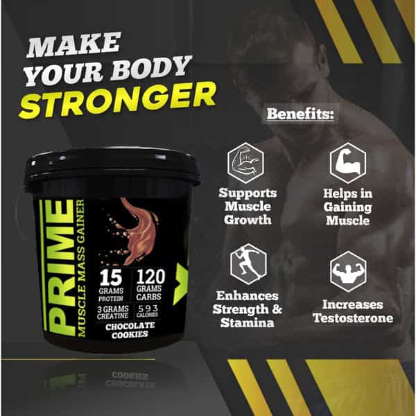 Bigflex Prime Mass Gainer (Chocolate Cookies) (6 Kg)