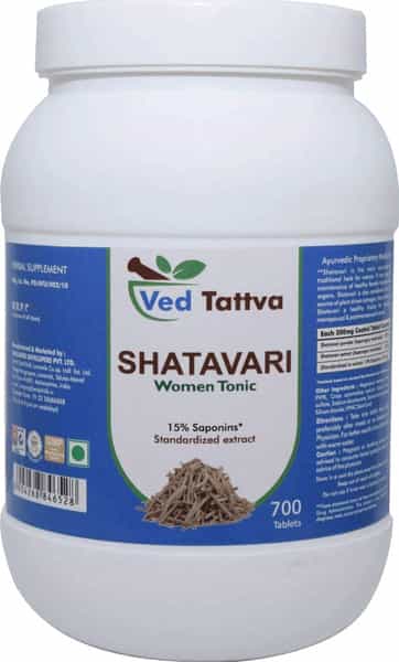 Ved Tattva Shatavari Tablets 500 Mg 700 Tablets - Natural & Pure Women Tonic (Pack Of 2)