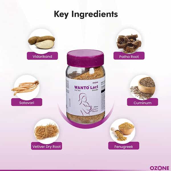 Wanto Lact Elaichi Flavour Bottle Of 200Gm Granules