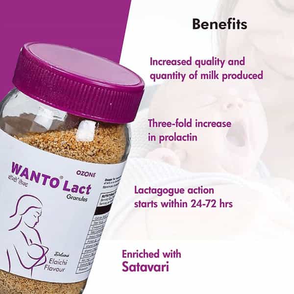 Wanto Lact Elaichi Flavour Bottle Of 200Gm Granules