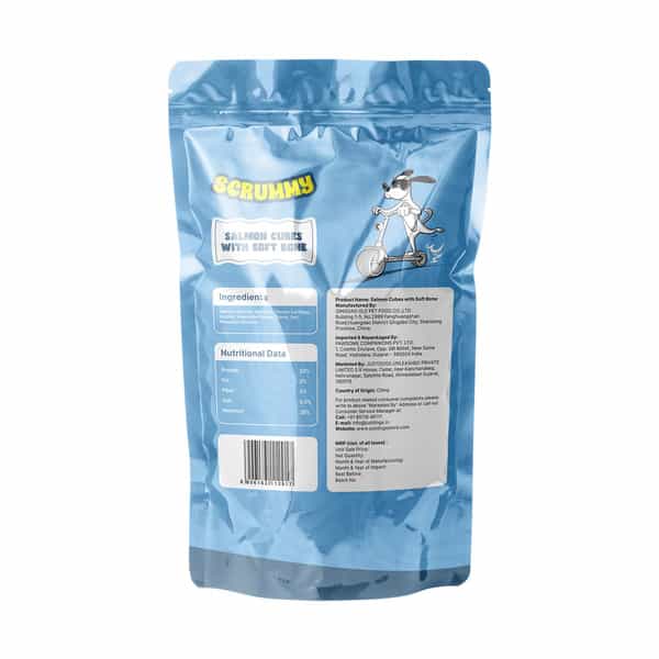 Scrummy Salmon Cubes With Soft Bone Dog Treats | 70 G