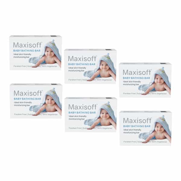 Maxisoft Baby Bathing | Ideal Skin Friendly Moisturizing | Bar | 75 Gm | Pack Of 3