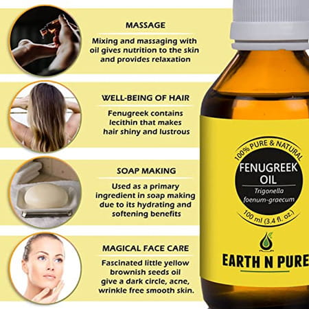 Earth N Pure Fenugreek Oil 100ml (100 Ml)