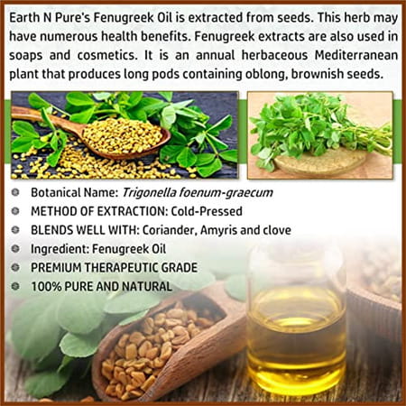 Earth N Pure Fenugreek Oil 100ml (100 Ml)