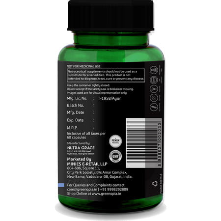 Greenopia Fish Oil Double Strength | 1000mg Omega-3 Per 60 Liquid Filled Capsules