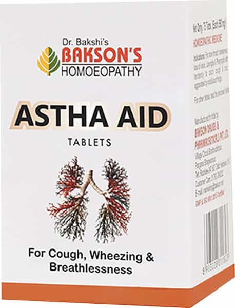 Dr Bakshi's Bakson Homoeopathy Astha Aid Tablet (75) Pack Of 2