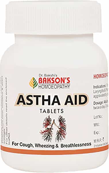 Dr Bakshi's Bakson Homoeopathy Astha Aid Tablet (75) Pack Of 2
