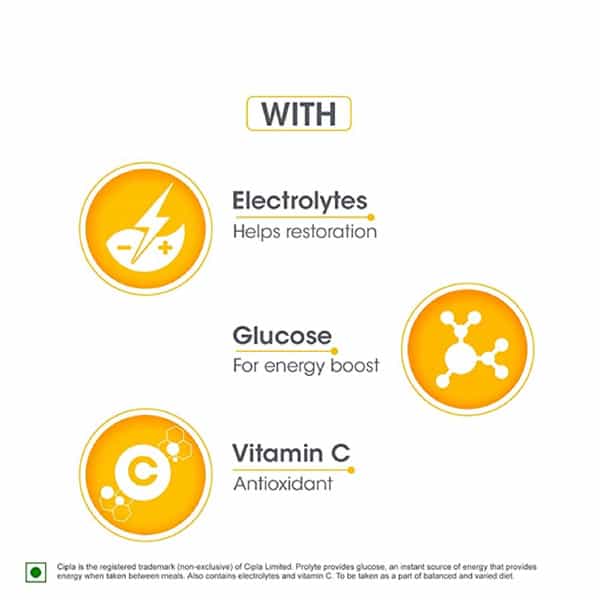 Prolyte Rehydrate Drink With Electrolytes Vitamin C & Glucose-Orange(200 Ml)