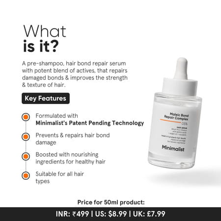 Minimalist Maleic Bond Repair Complex 05% Hair Serum 50 Ml